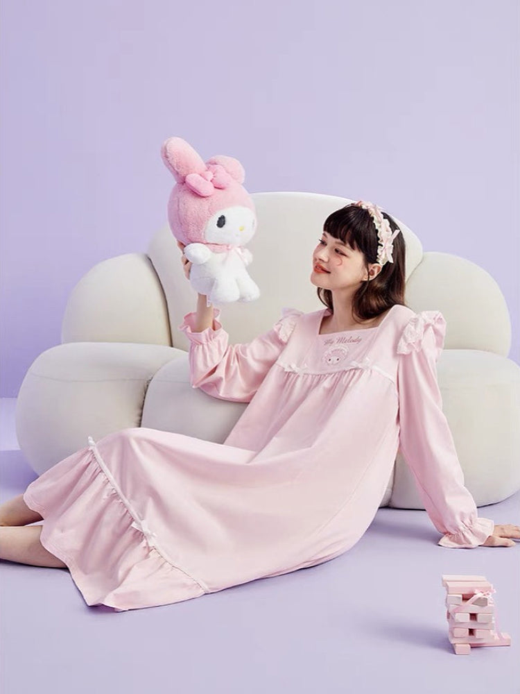 My Melody Long Sleeve Nightdress-ntbhshop