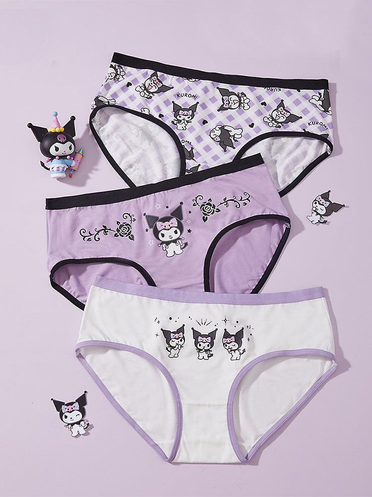 Kuromi Cinnamoroll Kawaii Sanrioed Cartoon Series Men's Underwear Cute  Fashion Trend Flat Angle Underwear Gift For Boys