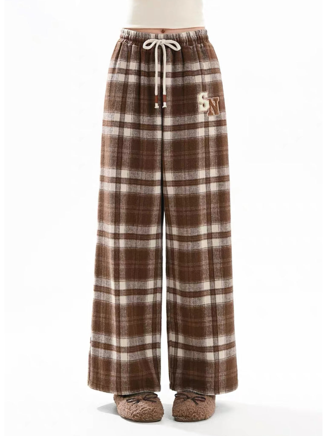 Warm Oak Plaid Pants