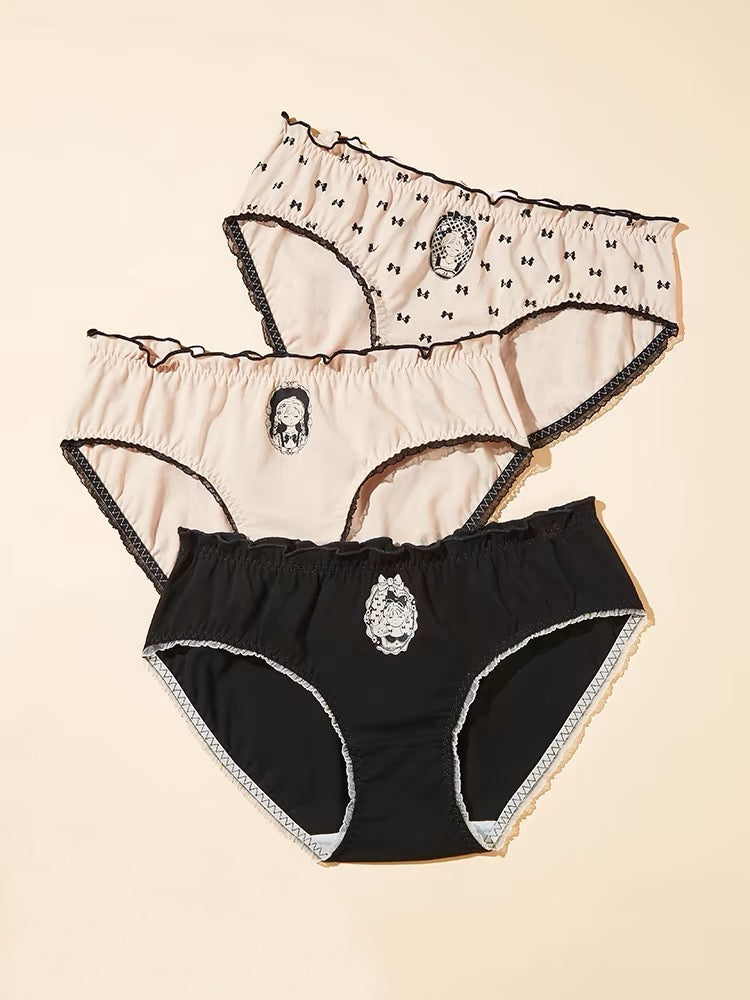 Lovely Lady Mid Rise Underwear Set of 3-ntbhshop