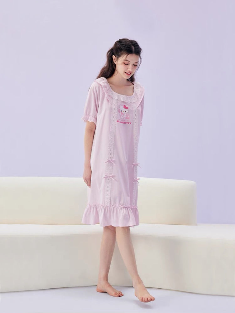 Hello Kitty Short Sleeve Nightdress-ntbhshop