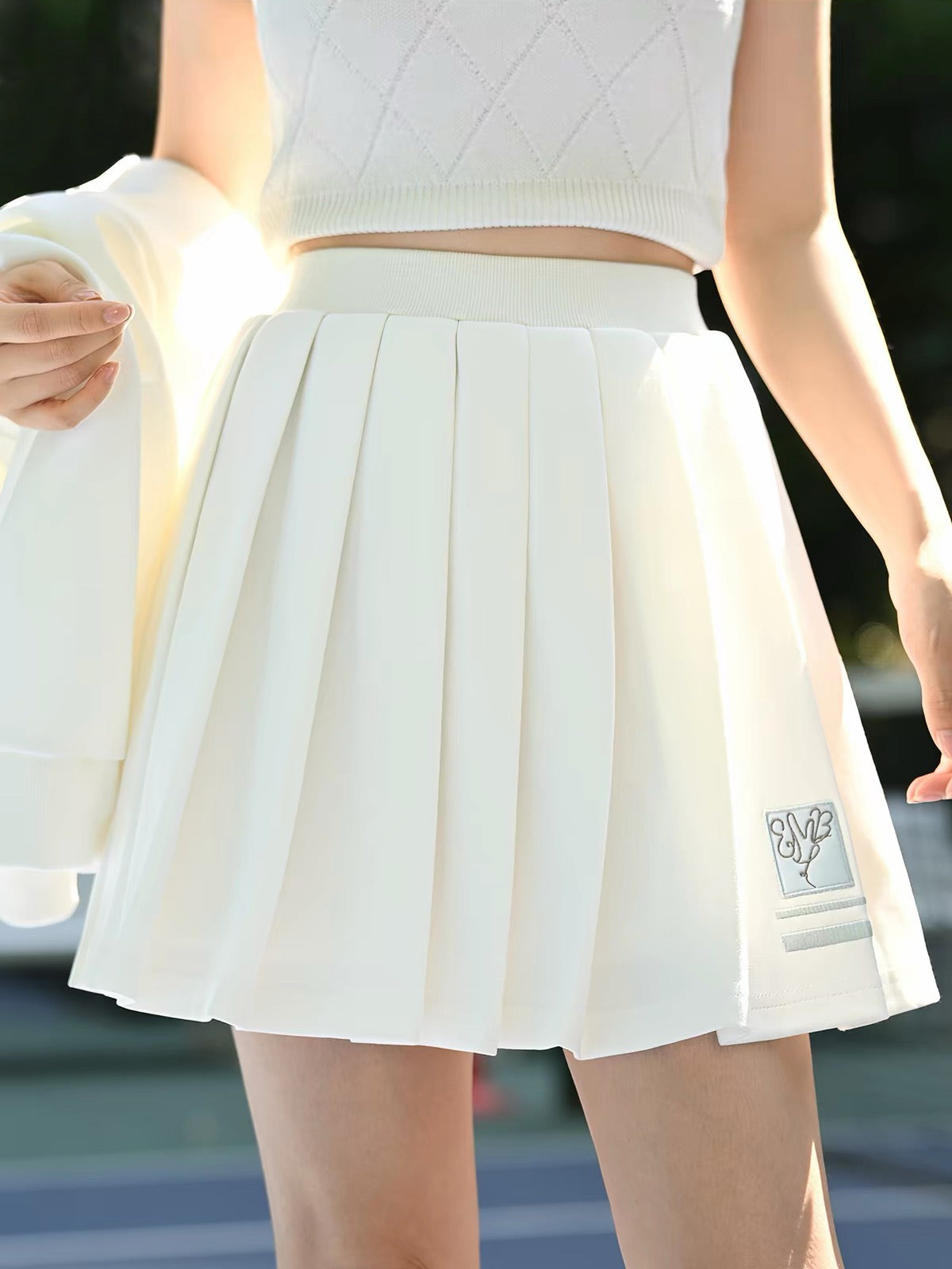 Cloud Court Tennis Skirt-Bottoms-ntbhshop