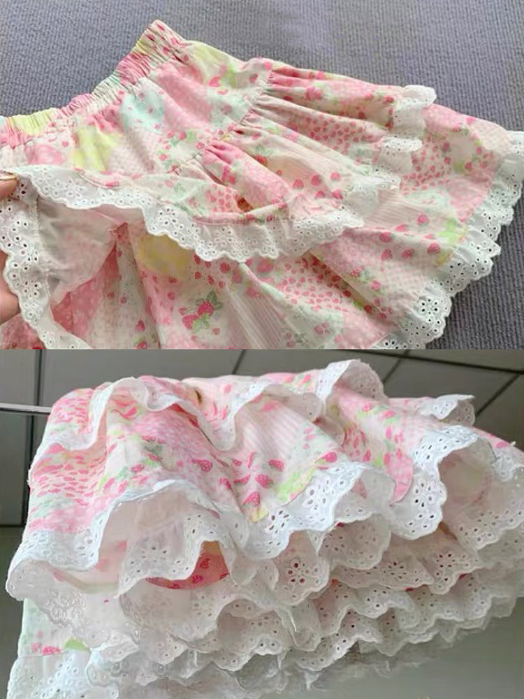 Cherry Whip Layer Cake Skirt-ntbhshop