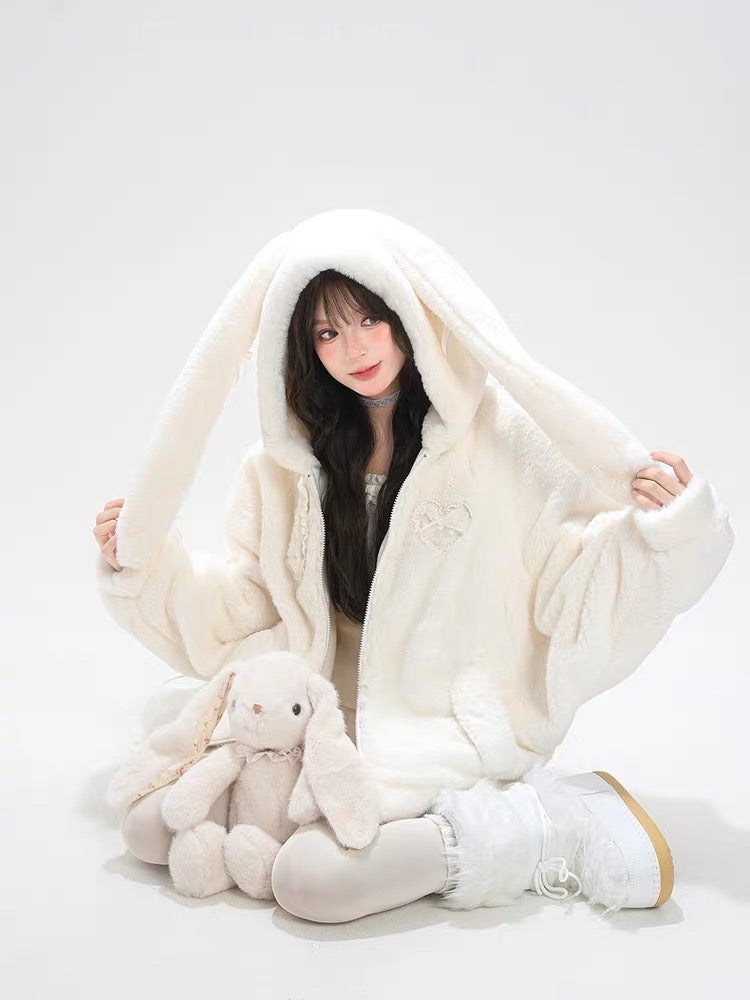 Marshmallow Rabbit Cloud Hoodie-ntbhshop
