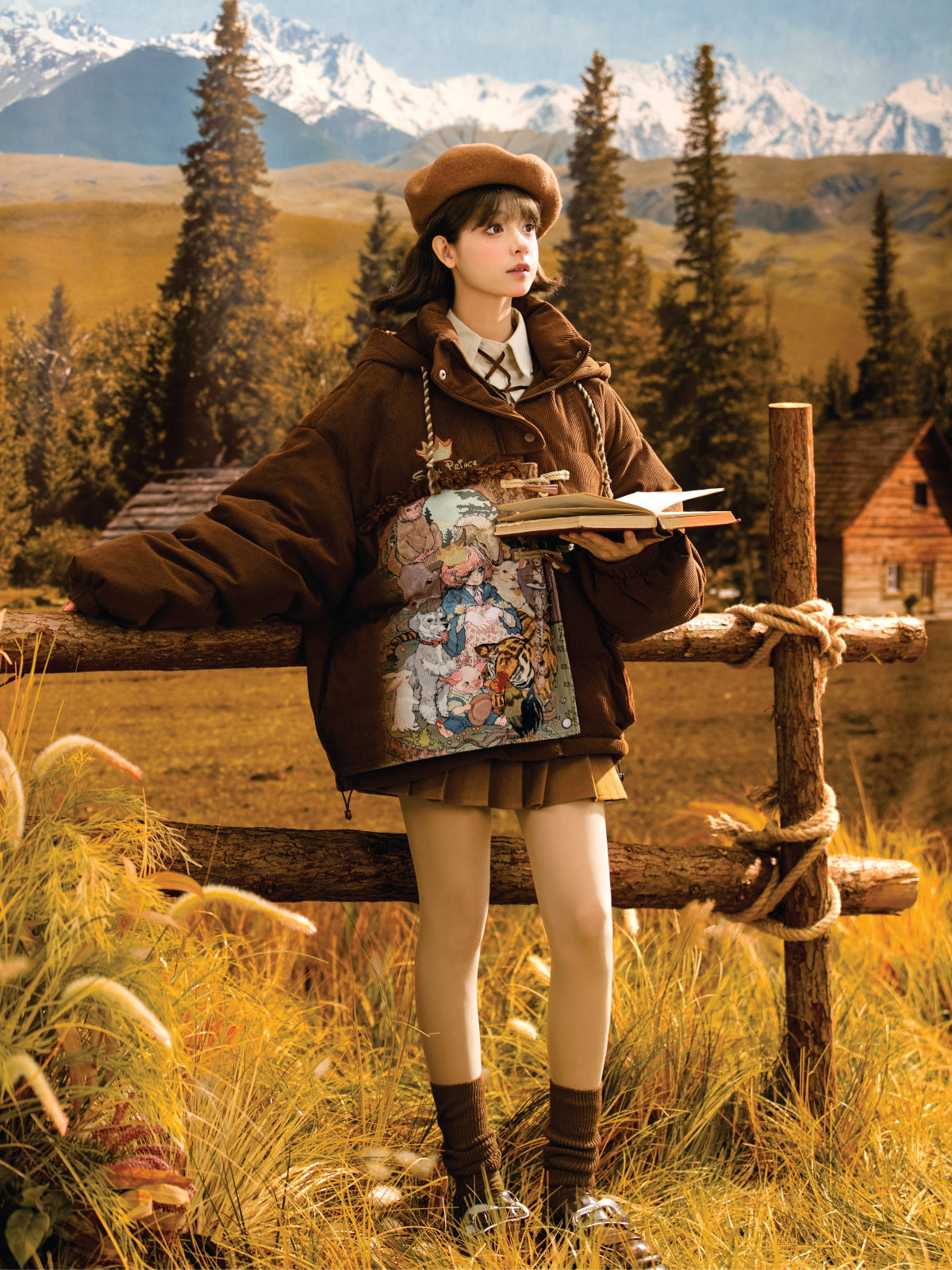 Forest Prince Corduroy Puffer Jacket-ntbhshop