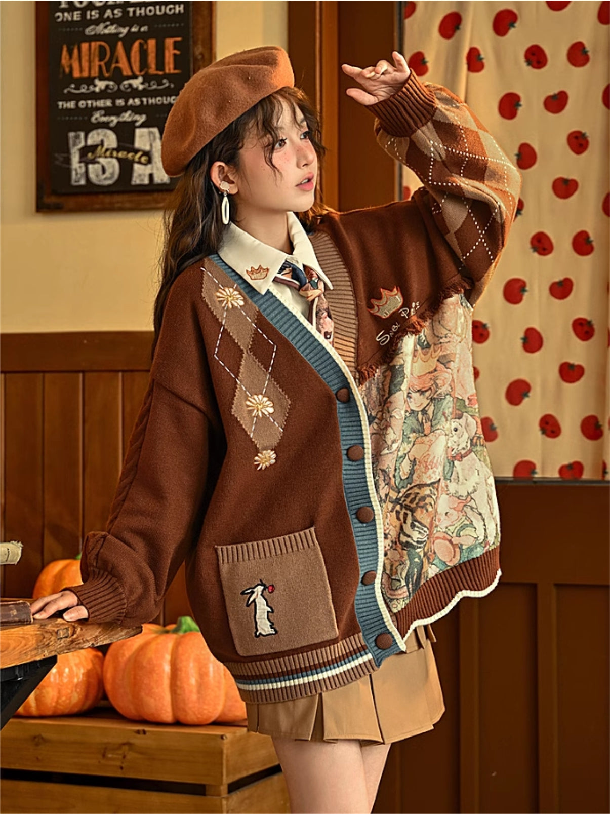 Forest Prince Vintage Knit Cardigan-ntbhshop