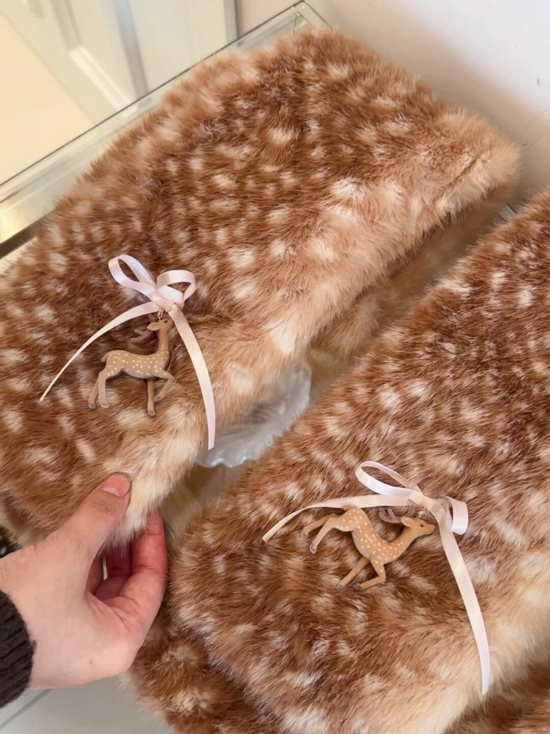 Honey Fawn Fluffy Mufflers-ntbhshop