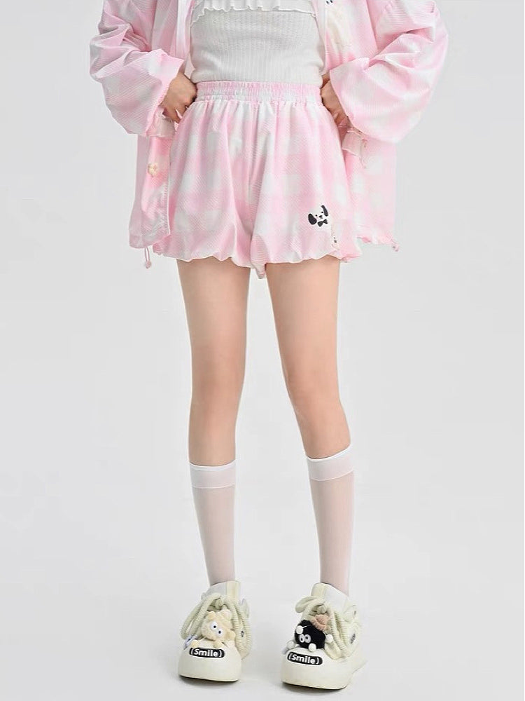 Puppy Cat Party Sunscreen Bubble Shorts-ntbhshop