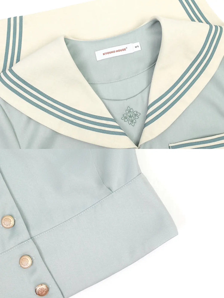 Azure Dream Long Sleeve JK Uniform Blouse-ntbhshop