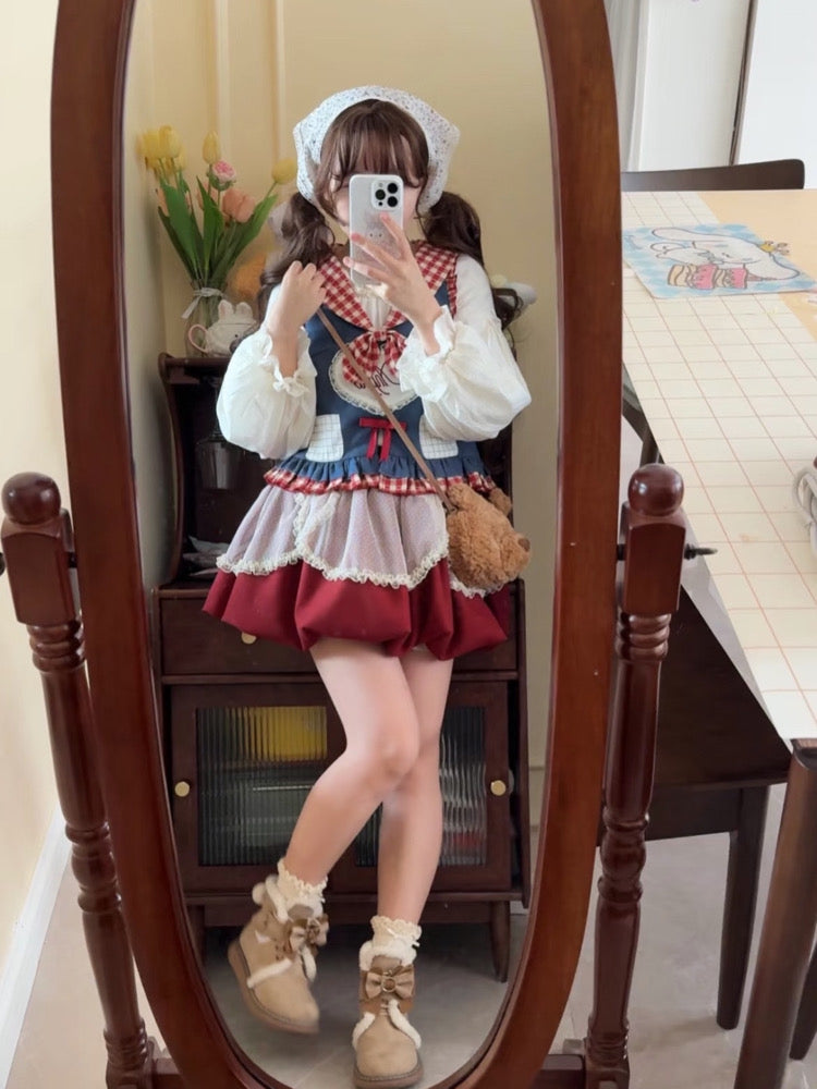 Anpple Apple Angel Cottage Set-Outerwear-ntbhshop