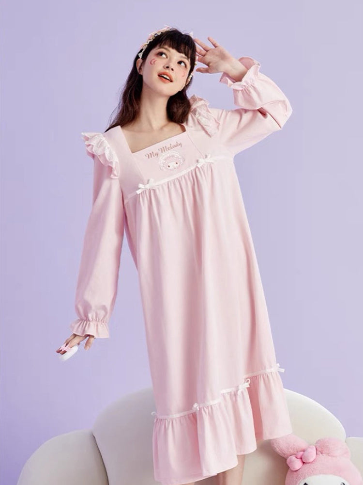 My Melody Long Sleeve Nightdress-ntbhshop