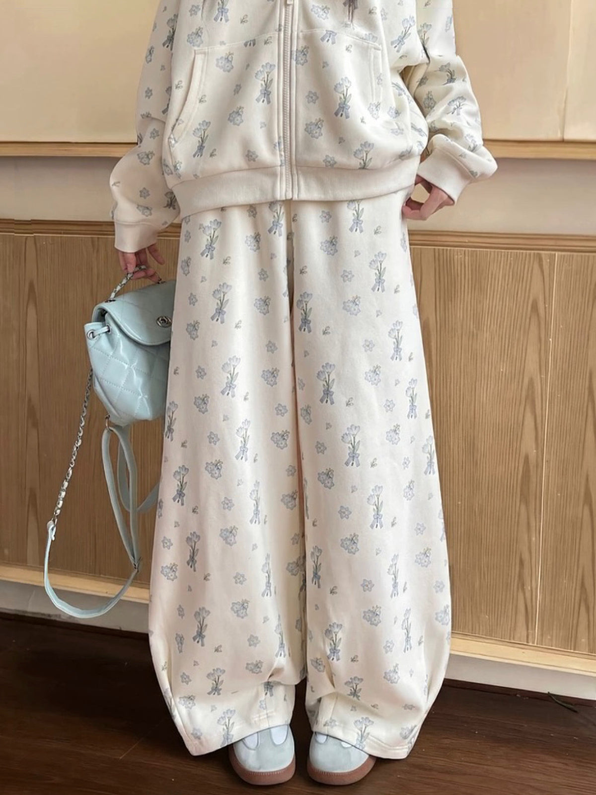 Milk Bunny Home Sweat Jacket & Sweatpants-Sets-ntbhshop