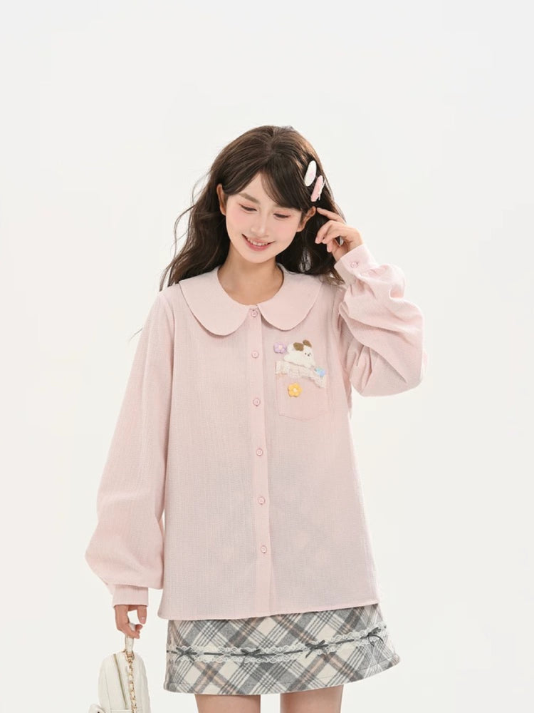 Blush Milk Puppy Doll Shirt-Tops-ntbhshop