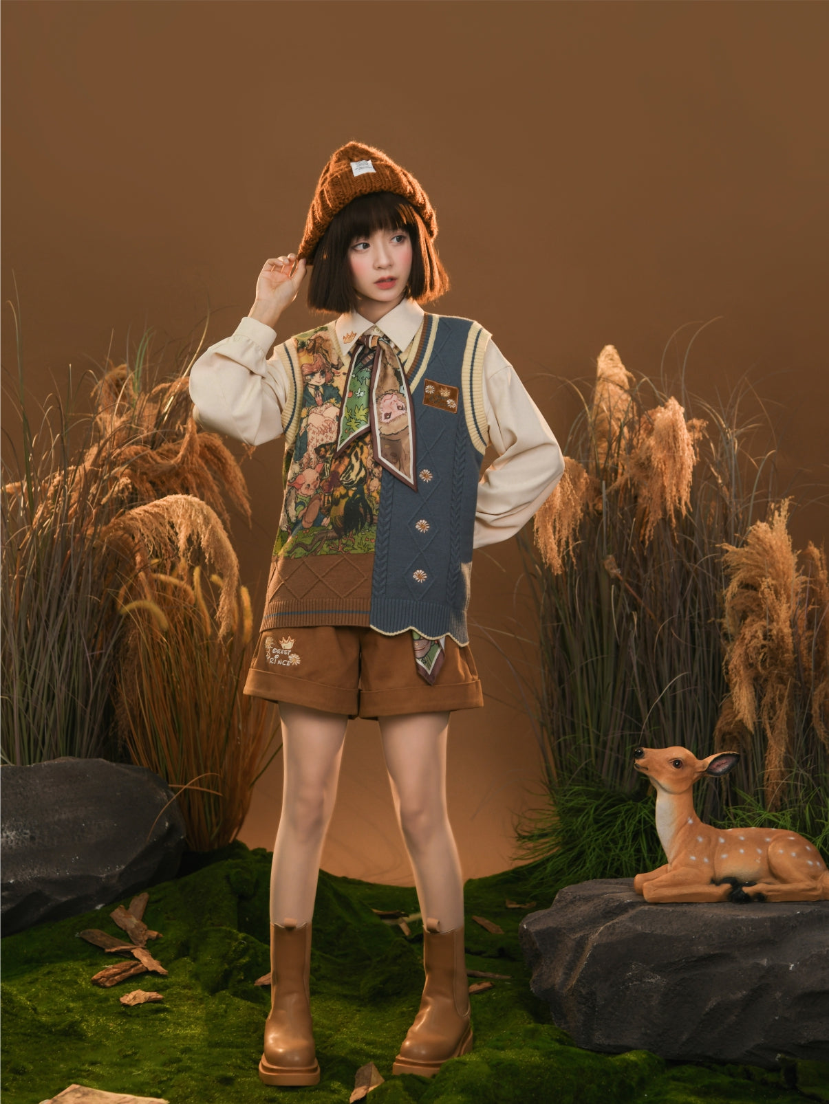 Forest Prince Maillard Vintage Button-Up Shirt-ntbhshop