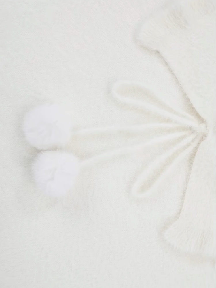 The First Snow Imitation Mink Knit Cozy Dress-ntbhshop