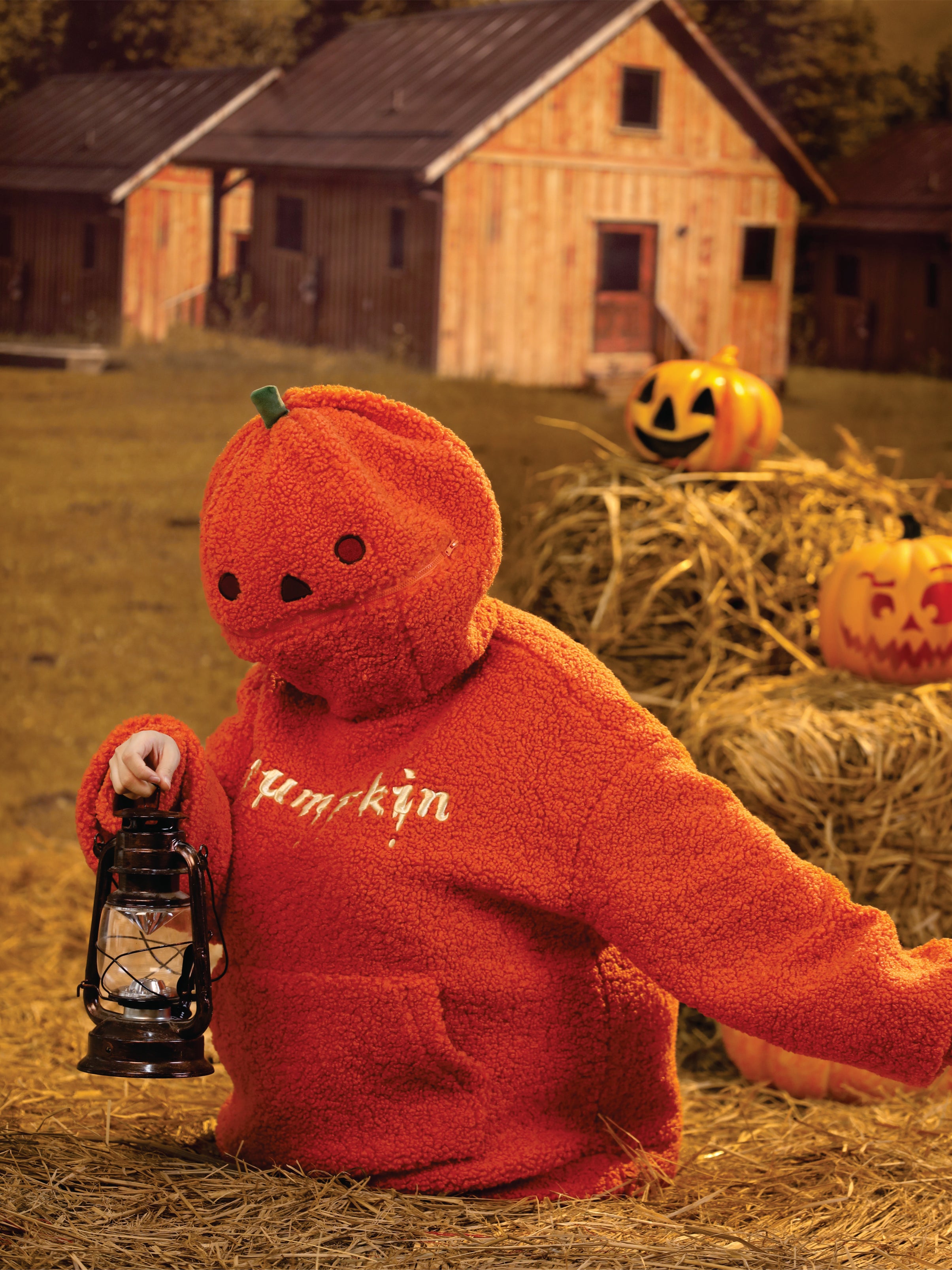 Pumpkin Monster Fleece Hoodie-ntbhshop