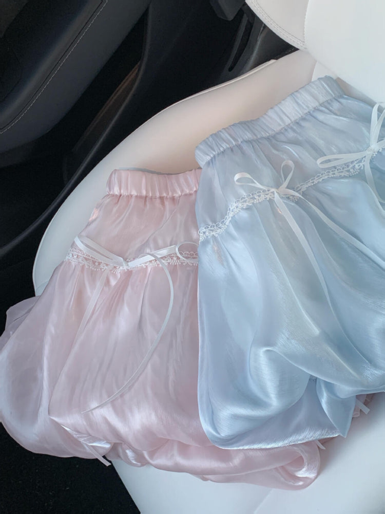 Moonpetal Bow Bubble Skirts-ntbhshop