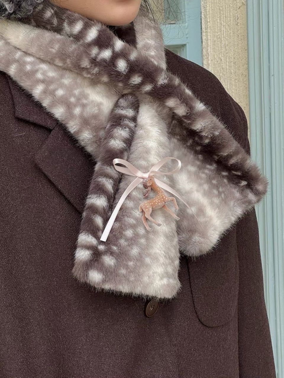 Honey Fawn Fluffy Mufflers-ntbhshop