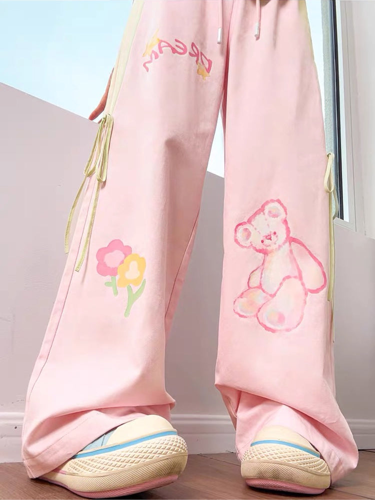 Bear Dream Cotton Pants-Bottoms-ntbhshop