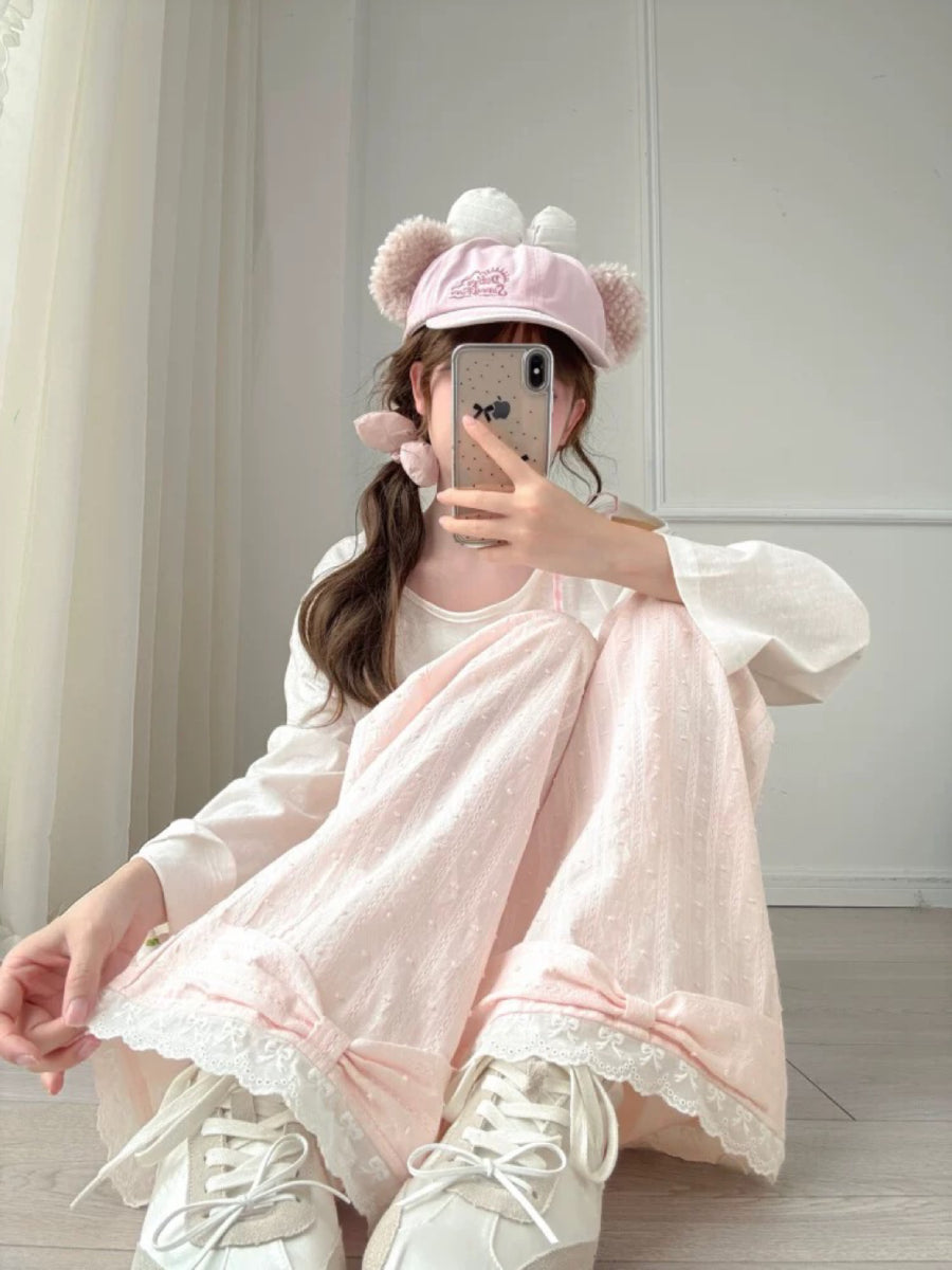 Blush Bloom Cotton Pants-Bottoms-ntbhshop