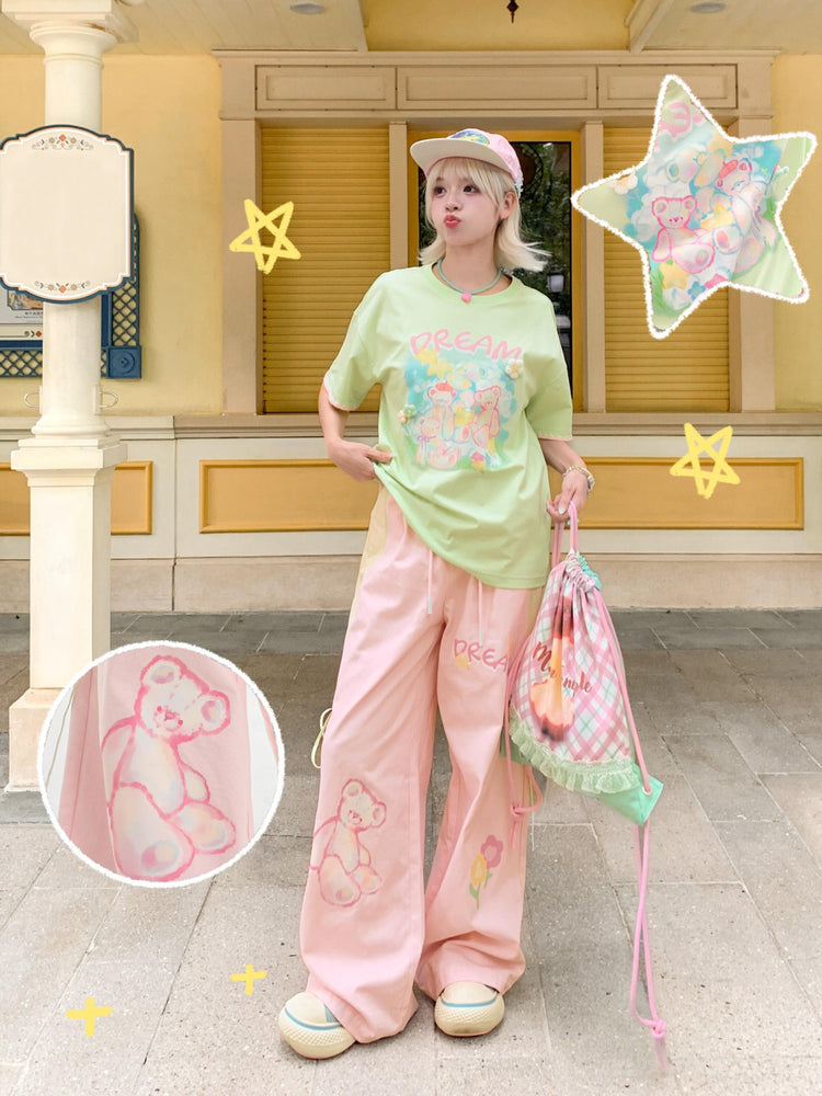 Bear Dream Cotton Pants-Bottoms-ntbhshop