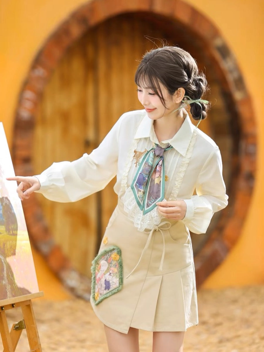 Forest Prince Button-Up Long Sleeve Shirt-ntbhshop