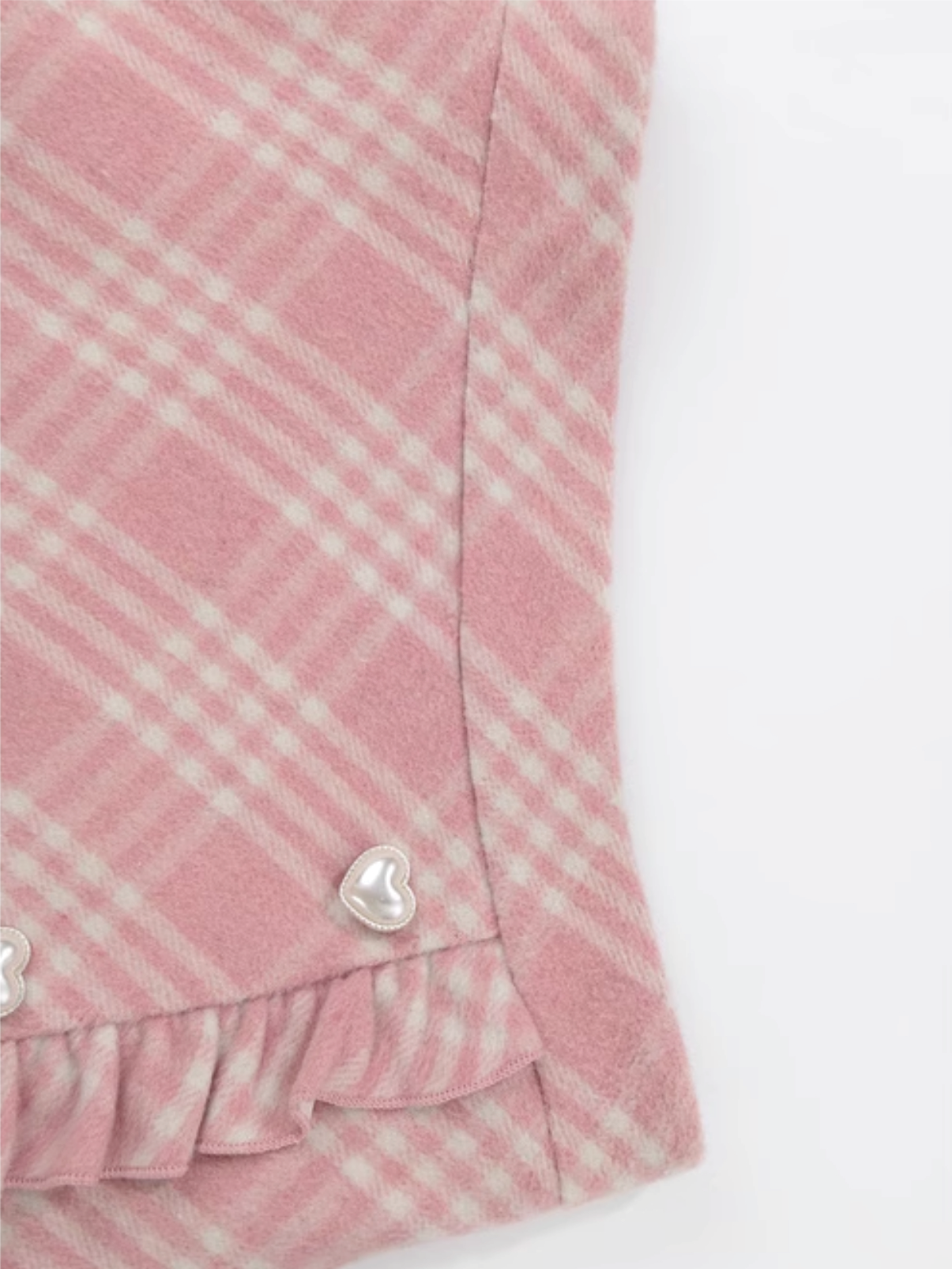 Pink Pixie Plaid High-Waist A-line Umbrella Midi Skirt-ntbhshop