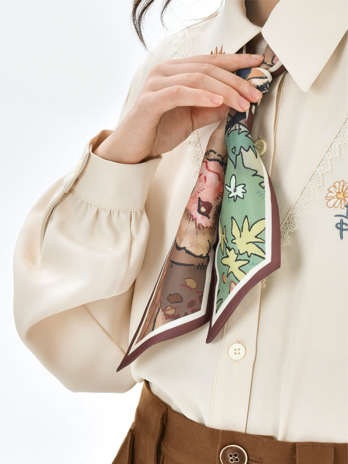 Forest Prince Maillard Vintage Scarf-ntbhshop