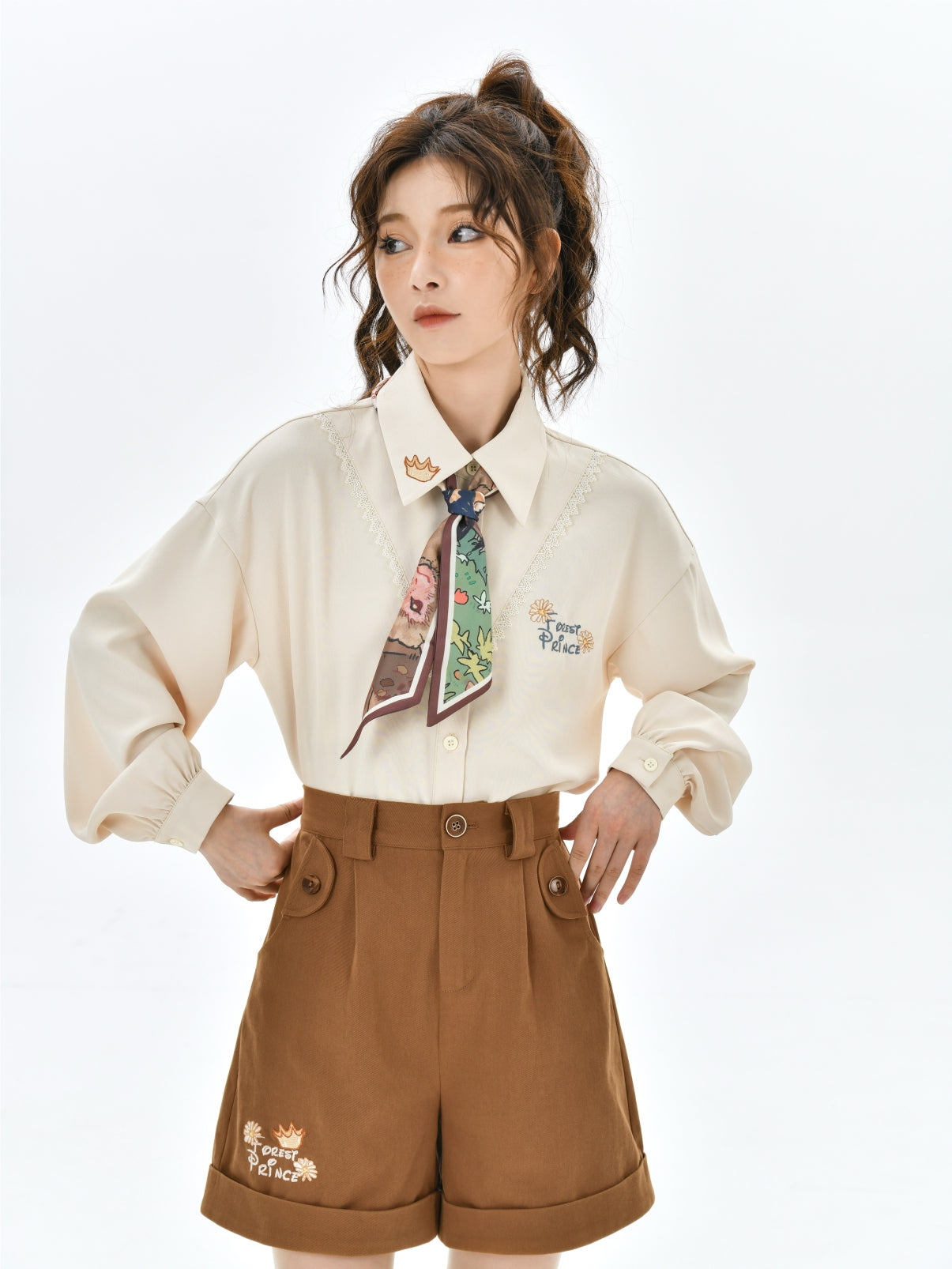 Forest Prince Maillard Vintage Button-Up Shirt-ntbhshop