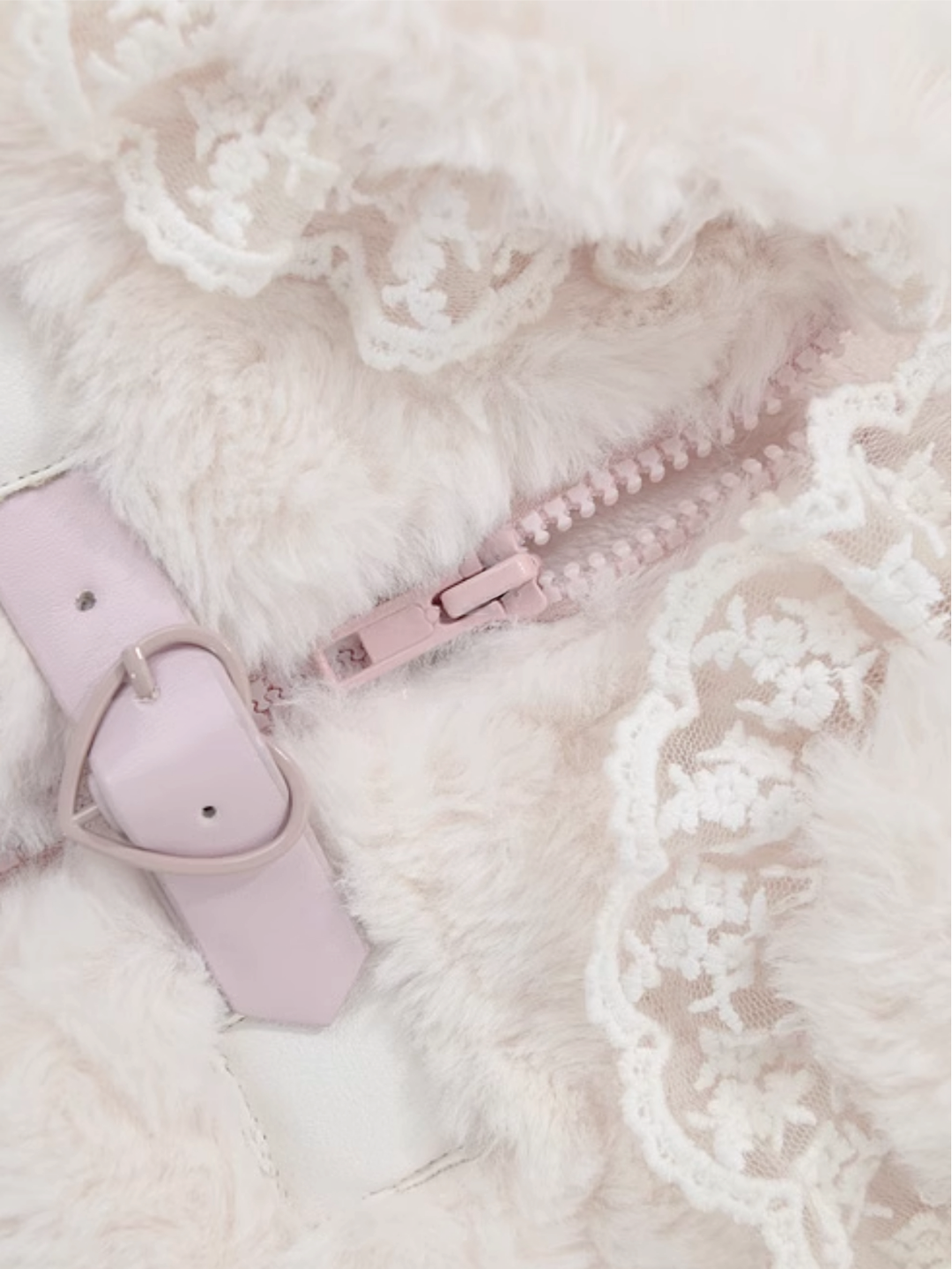 Icy Elegance Doll Collar Faux Fur Jacket-ntbhshop