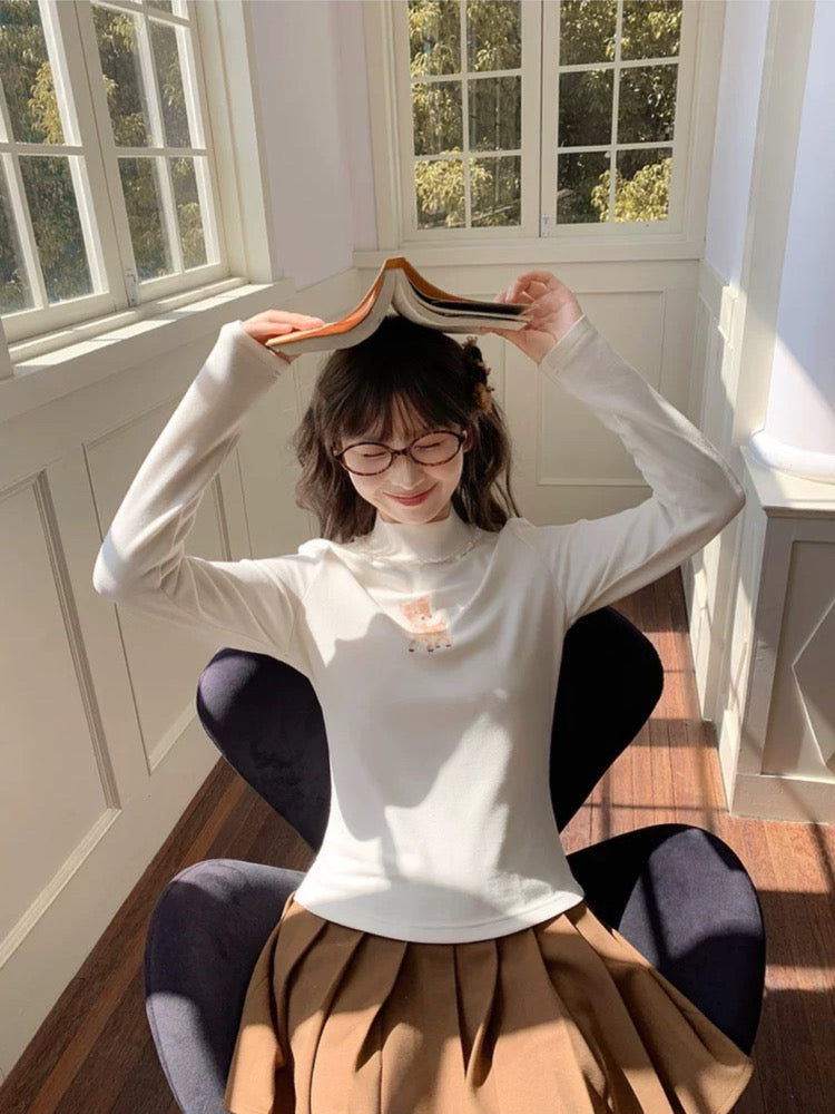 Dear Bambi Knit Base Tops-ntbhshop