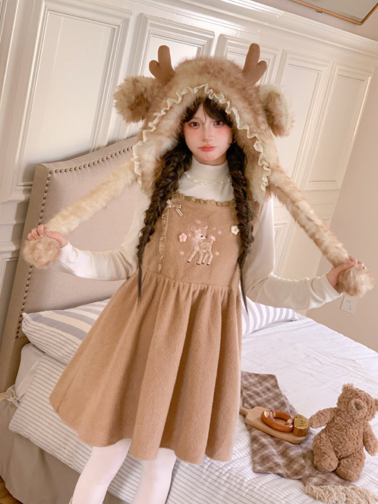 Dear Bambi Cottage Apron Dress-ntbhshop