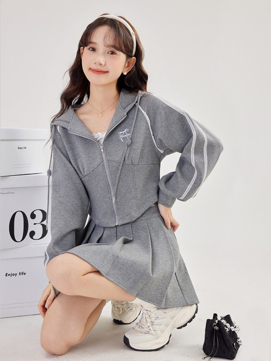 Athleisure Princess Short Hooded Jackets-Outerwear-ntbhshop