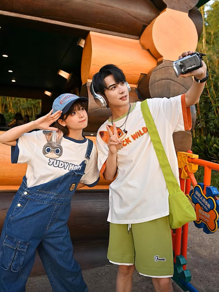 Judy & Nick Genderless Couple 3D Short Sleeve Tees-ntbhshop