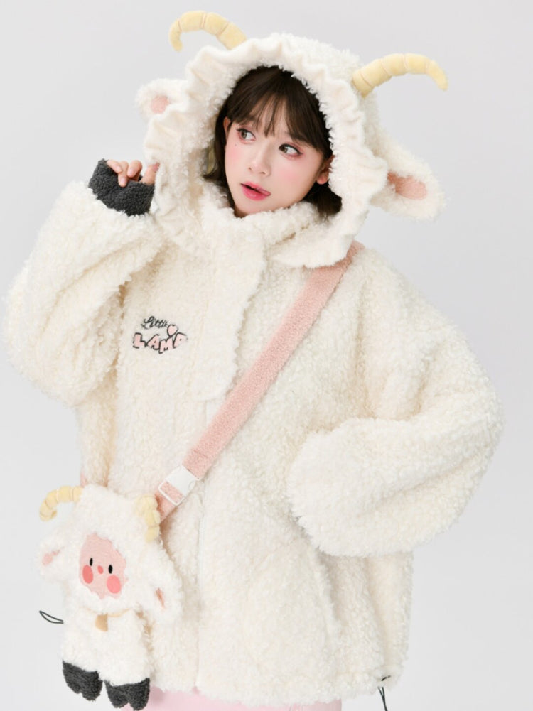 Moonmilk Lamb Cozy Fleece Jacket & Bag-ntbhshop