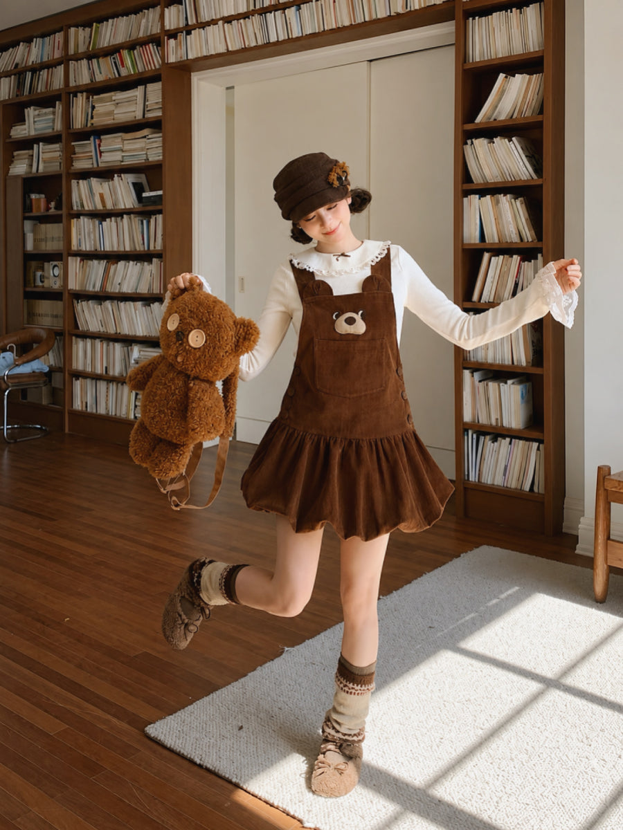 Brown Bear Corduroy Dress