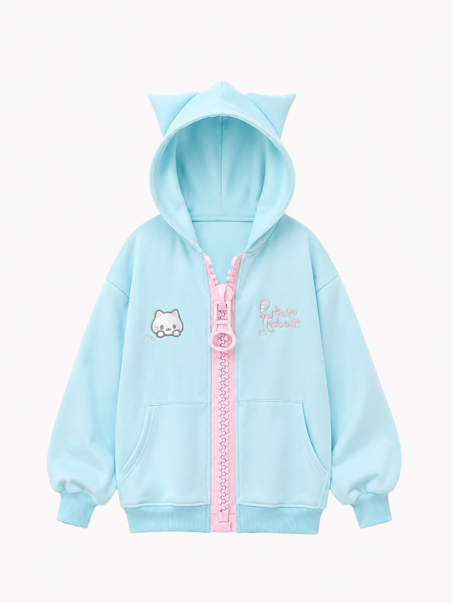Candy Cat Zipper Jackets-Outerwear-ntbhshop