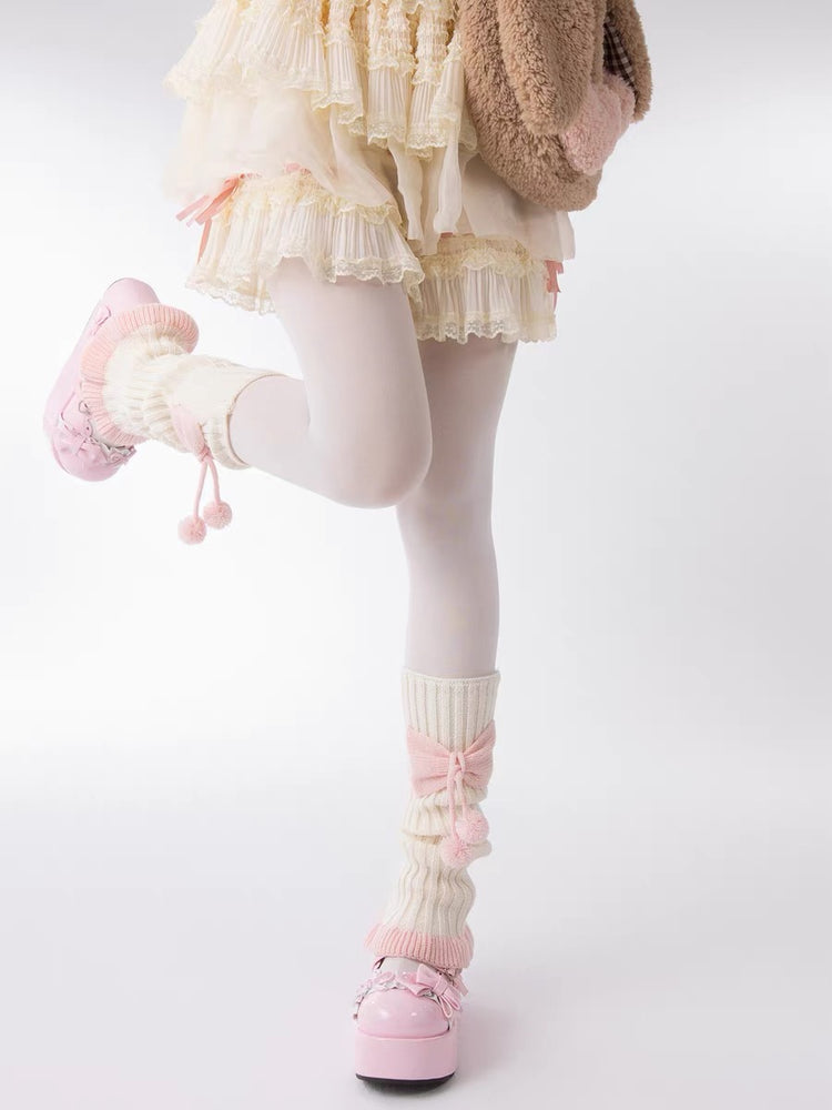 Pink Puff Parade Leg Warmers-ntbhshop