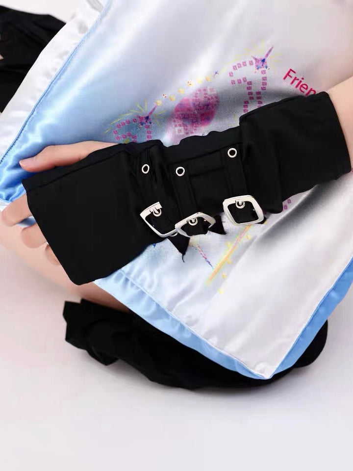 Dark Metal Buckle Arm Sleeves-ntbhshop