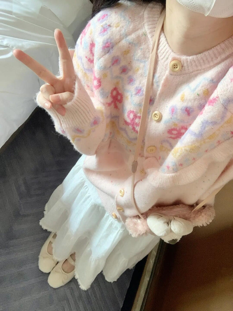 Strawberry Milk Soft Knit Cardigans-ntbhshop