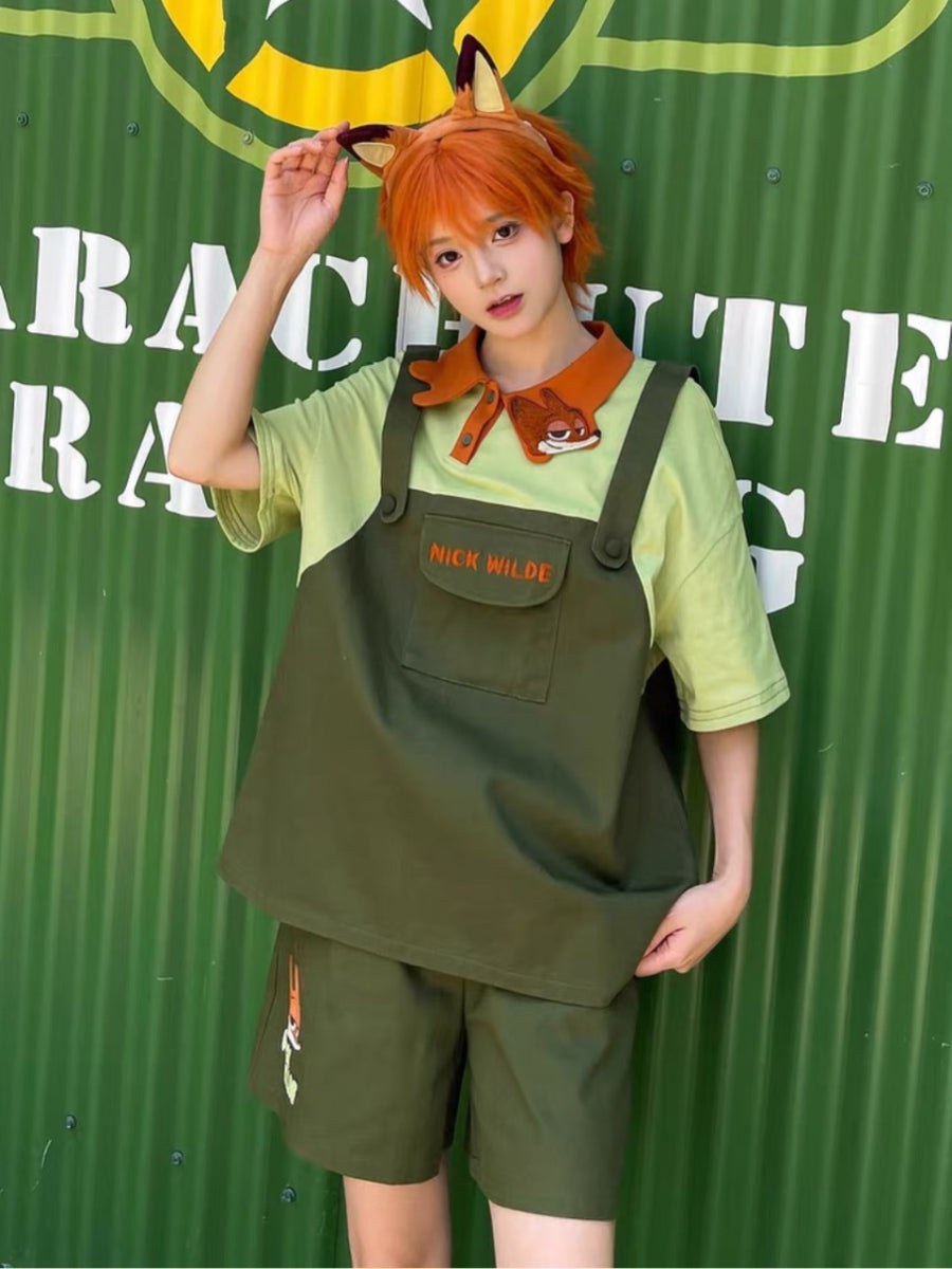 Zootopia Faux Two-Piece Polo Tees-ntbhshop