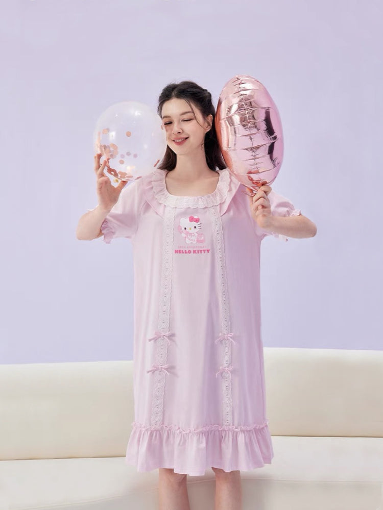 Hello Kitty Short Sleeve Nightdress-ntbhshop