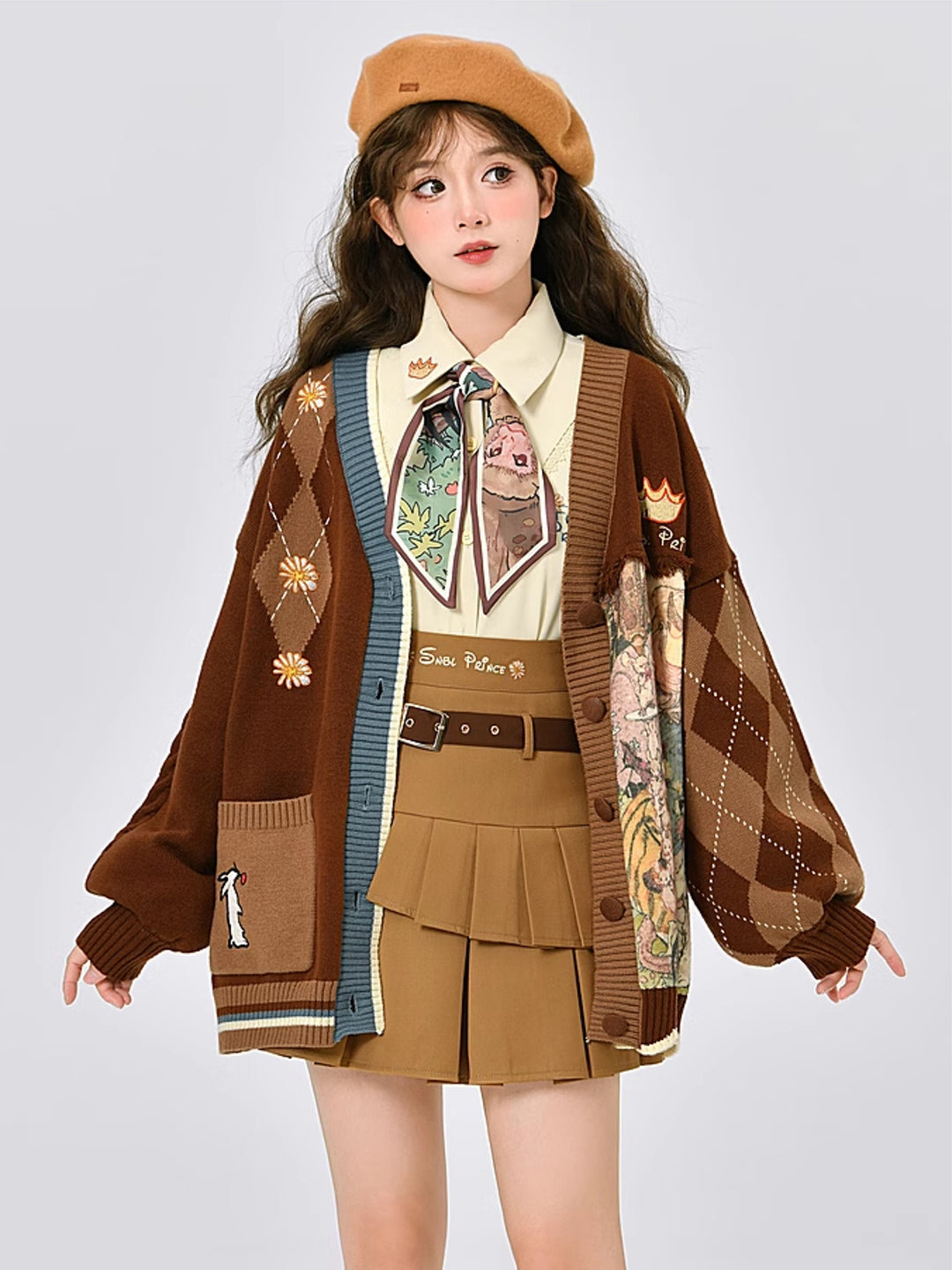 Cinnamon Study Maillard Skirt-ntbhshop