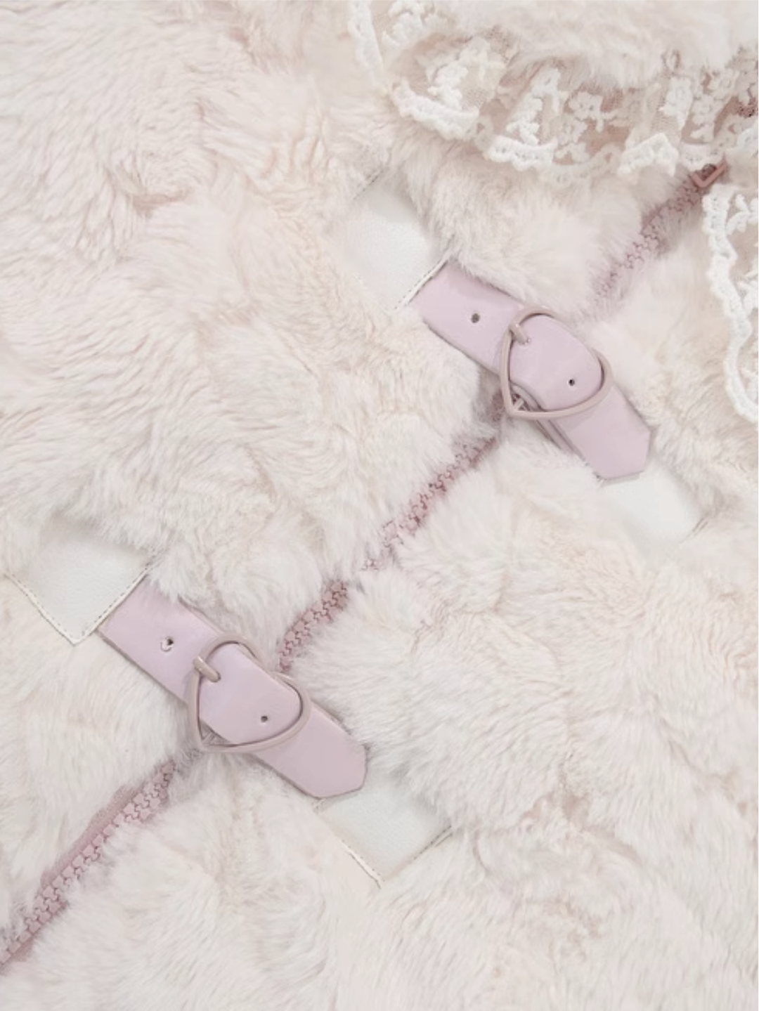 Icy Elegance Doll Collar Faux Fur Jacket-ntbhshop