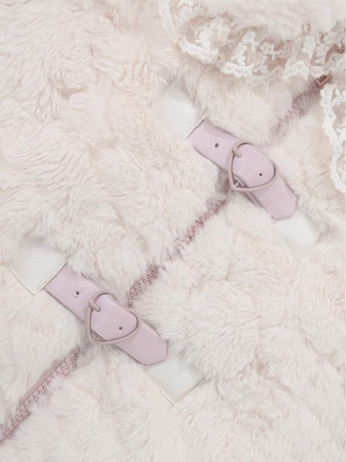 Icy Elegance Doll Collar Faux Fur Jacket-ntbhshop