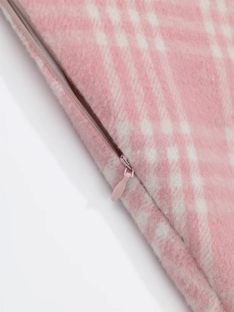 Pink Pixie Plaid Midi Skirt-ntbhshop