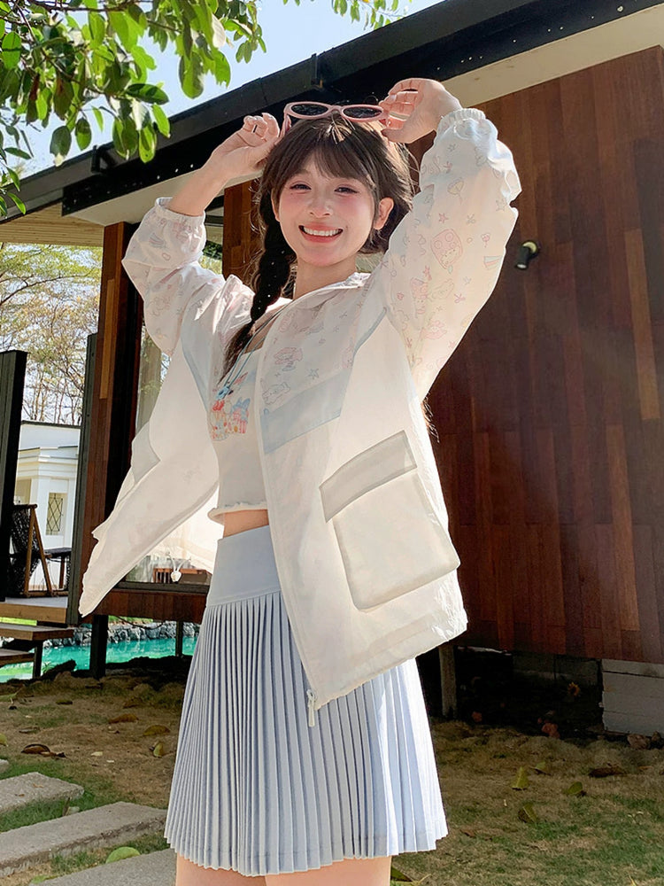 Pastel Sketch Sun Jacket-Outerwear-ntbhshop