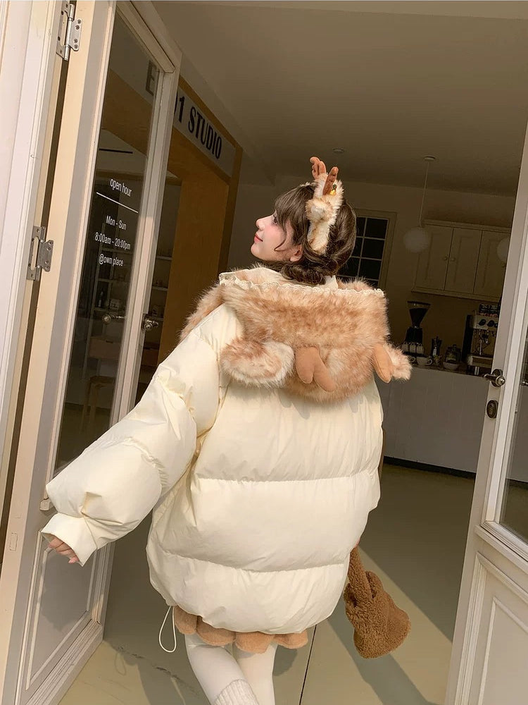 Dear Bambi Earflap Puff Parka-ntbhshop