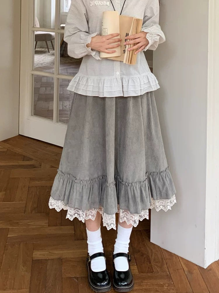 Moonchalk Academia Lace Skirts-ntbhshop