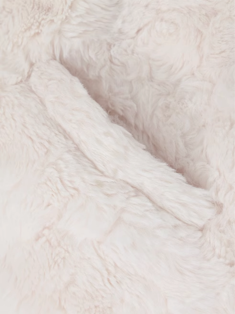 Icy Elegance Doll Collar Faux Fur Jacket-ntbhshop